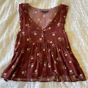 American Eagle Floral Tank Top